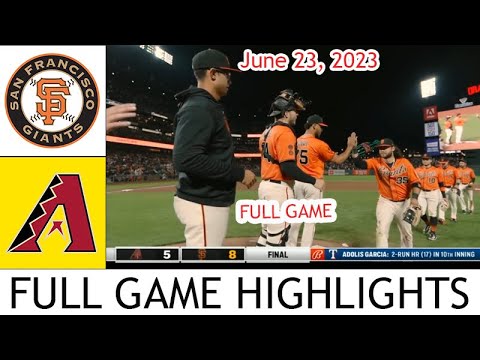 アリゾナ・ダイヤモンドバックス vs サンフランシスコ・ジャイアンツ [Full] 2023/06/24 |  MLB ハイライト |  MLB シーズン 2023