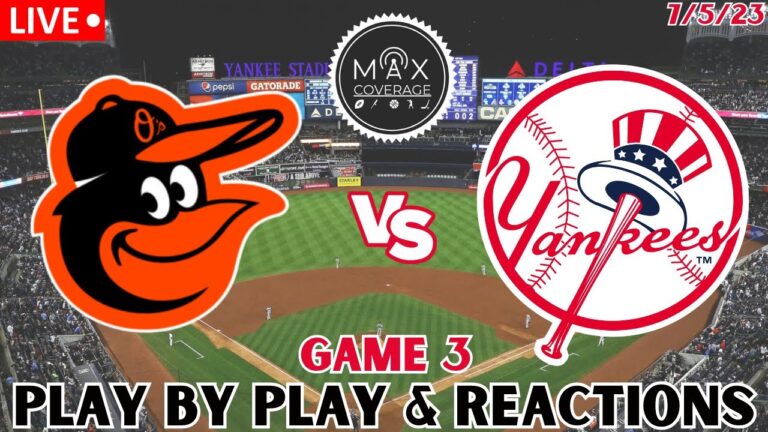 見る: ボルチモア オリオールズ vs ニューヨーク ヤンキース |  LIVE 実況＆リアクション | 第 3 戦 (7/5/23)