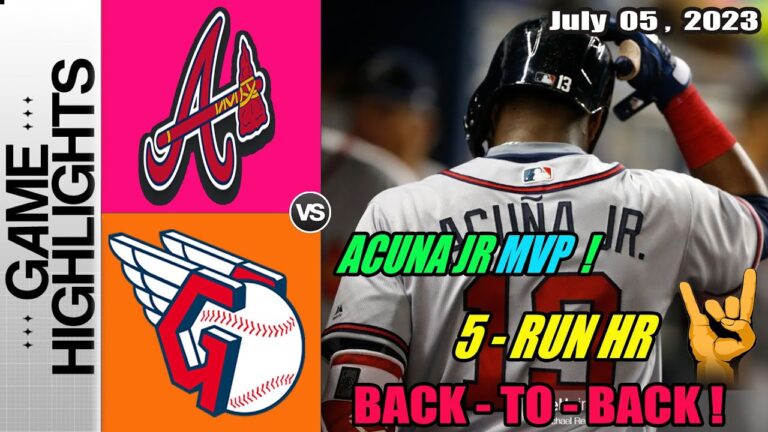 アトランタ・ブレーブス vs ガーディアンズ 2023年7月5日 TODAY |  MLB ハイライト 2023