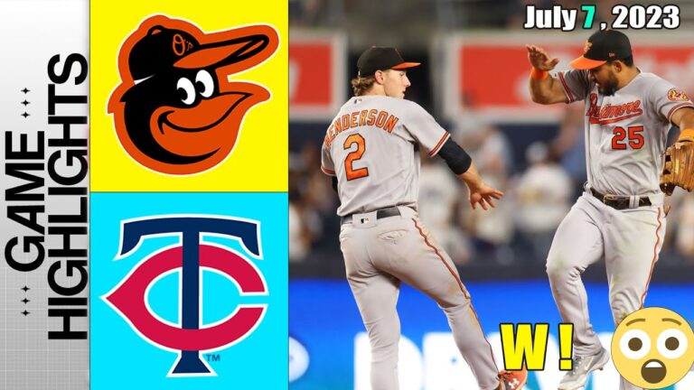 ボルチモア オリオールズ vs ミネソタ ツインズの試合ハイライト 2023 年 7 月 7 日 |  MLB ハイライト MLB シーズン 2023
