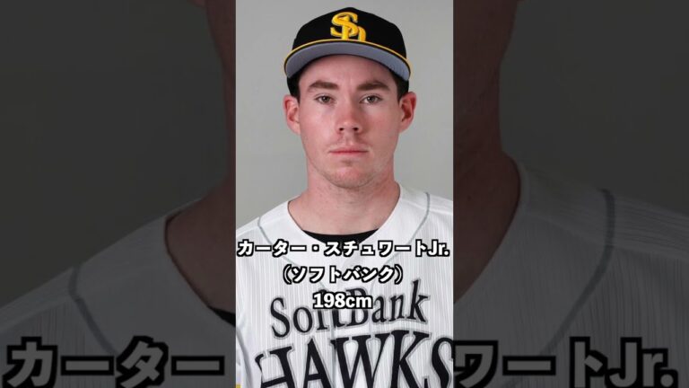 身長の高い現役プロ野球選手【2023年】