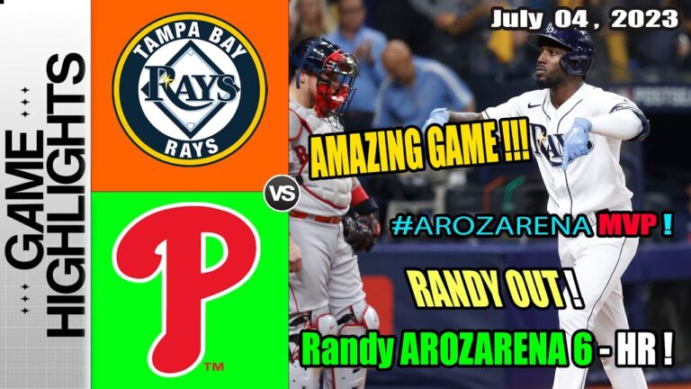 フィリーズ vs タンパベイ・レイズ [FULL GAME] 2023 年 7 月 4 日今日 |  MLB ハイライト 2023