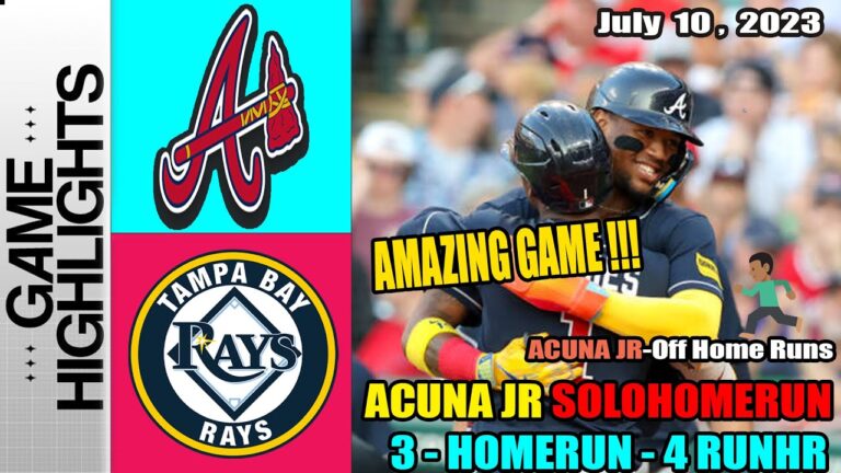 アトランタ・ブレーブス vs タンパベイ・レイズの試合ハイライト 2023 年 7 月 10 日 - MLB ハイライト |  MLB 2023 シーズン