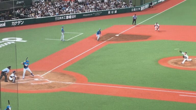 【渾身の三球勝負】二死満塁、今日本塁打のマルティネスvs水上由伸【西武vs日本ハム】2023/7/17