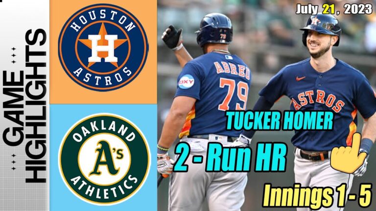 オークランド アスレチックス vs アストロズの試合ハイライト 2023 年 7 月 21 日 |  MLB ハイライト 2023