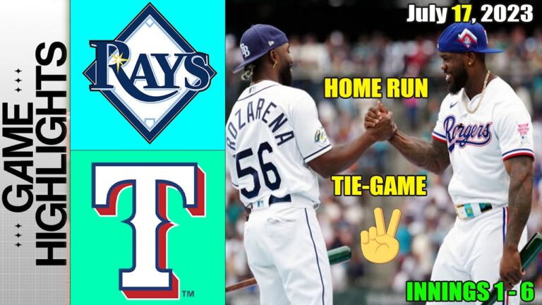 テキサス・レンジャーズ対タンパベイ・レイズの試合ハイライト 2023 年 7 月 17 日 |  MLB ハイライト 2023