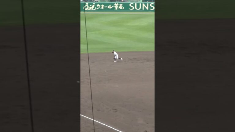 龍谷大平安　山口翔梧　逆シングルゴロ捌き　大阪交野リトルシニア出身　2023.3.21