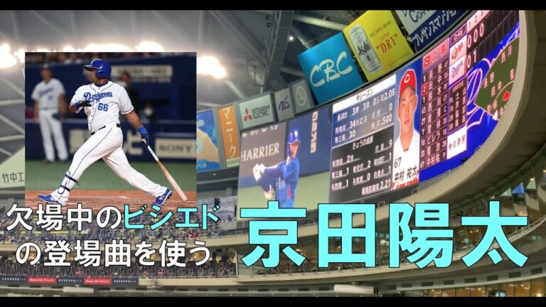 京田陽太 ビシエドの登場曲を使用する 中日ドラゴンズ☆２０年１０月３１日
