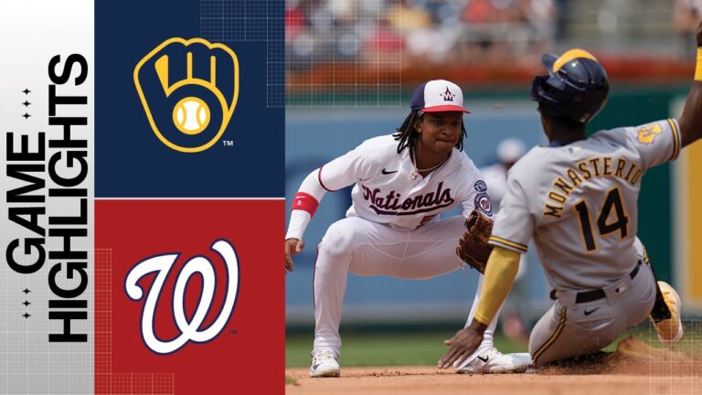 Brewers vs. Nationals Game Highlights (8/2/23) | MLB Highlights