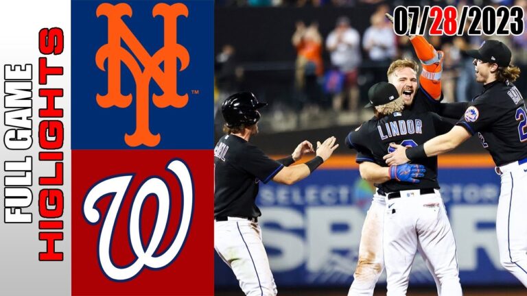 ワシントン・ナショナルズ vs ニューヨーク・メッツ 全試合ハイライト |  MLB トゥデー 2023 年 7 月 28 日 |  MLB 2023