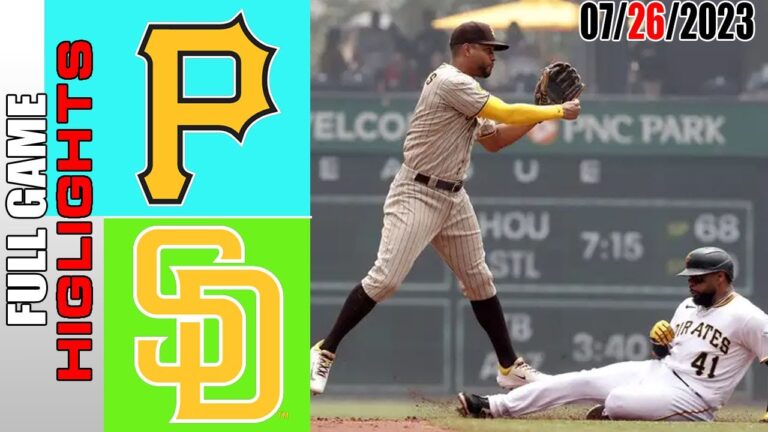 サンディエゴ・パドレス vs ピッツバーグ・パイレーツ 全試合ハイライト |  MLB トゥデイ 2023 年 7 月 26 日 |  MLB 2023
