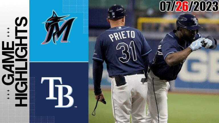 マイアミ・マーリンズ vs タンパベイ・レイズ ハイライト |  MLB トゥデイ 2023 年 7 月 26 日 |  MLB 2023