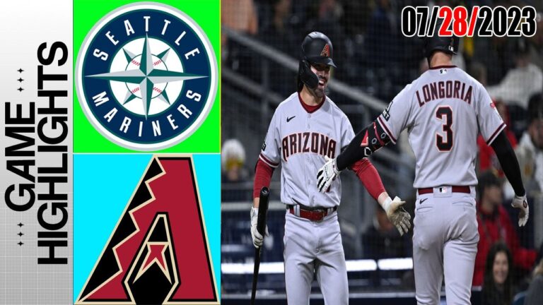 アリゾナ・ダイアモンドバックス vs シアトル・マリナーズ 試合ハイライト |  MLB トゥデー 2023 年 7 月 28 日 |  MLB 2023