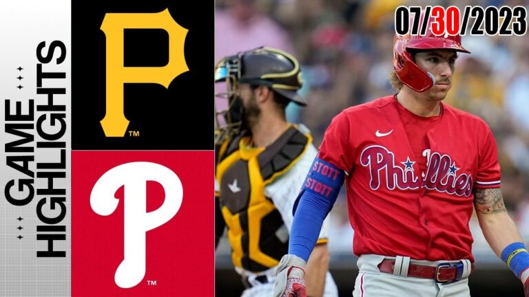 フィラデルフィア・フィリーズ vs ピッツバーグ・パイレーツ フルハイライト |  MLB トゥデー 2023 年 7 月 30 日 |  MLB 2023