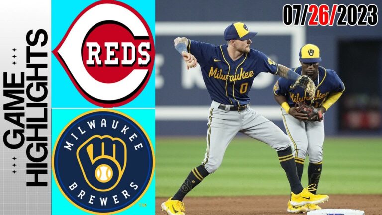 シンシナティ・レッズ vs ミルウォーキー・ブルワーズ ハイライト |  MLB トゥデイ 2023 年 7 月 26 日 |  MLB 2023