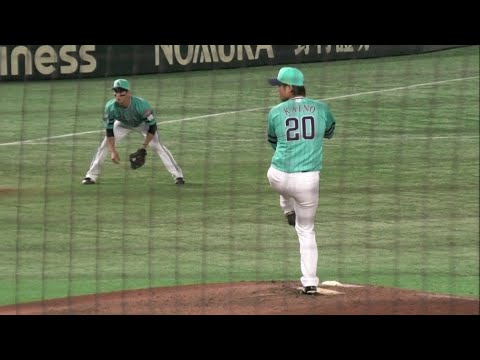 スロー映像)ホークス 甲斐野央 投球フォーム～2023.6.26 鷹の祭典 東京ドーム