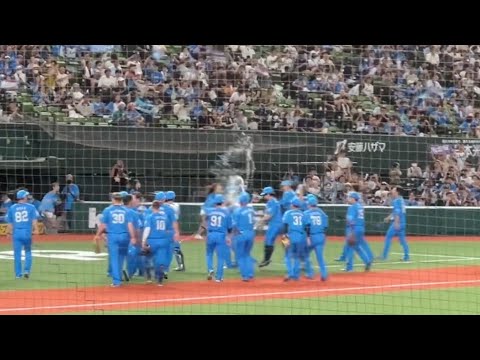 與座海人 8回裏2アウト➡︎9回のマウンドへ➡︎緊張感溢れる9回表の全投球➡︎完封勝利➡︎ウォーターシャワー！【西武2-0ソフトバンク】2023/8/2