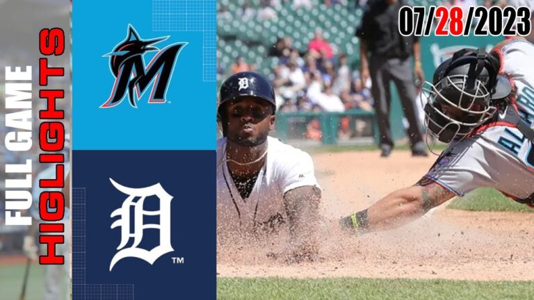 マイアミ・マーリンズ対デトロイト・タイガースの全試合ハイライト [TODAY] |  2023 年 7 月 28 日 |  MLB 2023