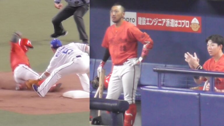 痺れる場面、二盗を決める羽月隆太郎の足への魅力！リクエストされるもベンチはセーフを確信！2023年8月13日