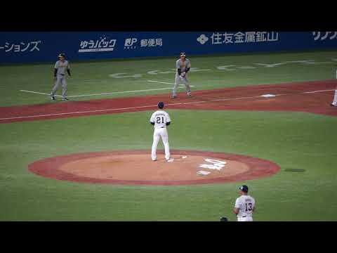 【吉村貢司郎 1死満塁のピンチを併殺打で切り抜ける】2023/5/24(水) 吉村貢司郎 セカンドゴロ併殺打 先発(4回表) vs 西勇輝(阪神タイガース)