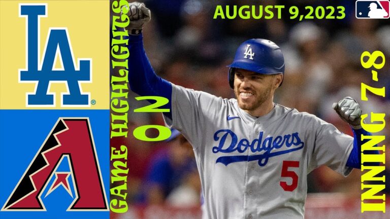 ロサンゼルス・ドジャース vs アリゾナ・ダイヤモンドバックス 2-0 [inning 7-8] 2023 年 8 月 9 日 |  MLBのハイライト