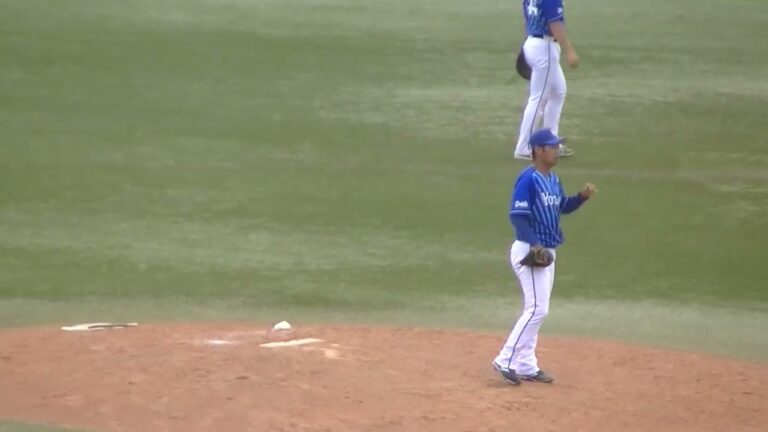 ベイ池谷蒼大の投球練習（2023年7月15日イースタンリーグ ヤクルトスワローズ対横浜DeNAベイスターズ）