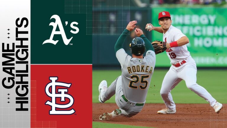 アスレチックス対カージナルスの試合ハイライト (8/14/23) |  MLB ハイライト