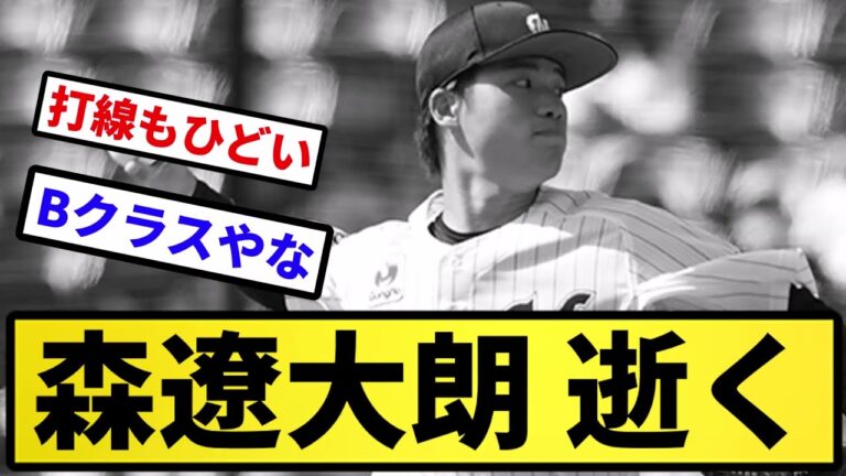 【もう終わりだよ】森遼大朗 逝く【反応集】【プロ野球反応集】【2chスレ】【5chスレ】
