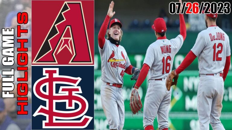 アリゾナ・ダイヤモンドバックス vs セントルイス・カージナルス 全試合ハイライト |  MLB トゥデー 2023 年 7 月 26 日 |MLB 2023