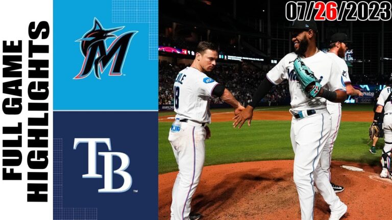 タンパベイ レイズ vs マイアミ マーリンズ 全試合ハイライト |  MLB トゥデイ 2023 年 7 月 26 日 |  MLB 2023