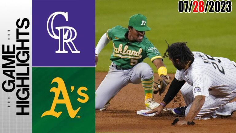 コロラド・ロッキーズ vs オークランド・アスレチックス 試合ハイライト |  MLB トゥデー 2023 年 7 月 28 日 |  MLB 2023
