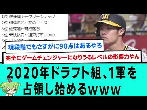 2020年ドラフト組、1軍を占領し始めるwwwwwww【阪神タイガース/プロ野球/なんJ反応まとめ・ 2chスレ・5chスレまとめ/佐藤輝明/伊藤将司/榮枝裕貴/村上頌樹/中野拓夢/石井大地】