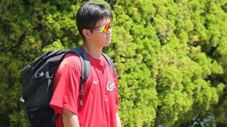 【広島カープ 高橋昂也】高橋投手一軍で待っとるよ～✊　由宇球場　2023.8.20
