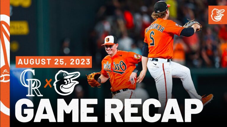 Rockies vs. Orioles Game Recap (8/25/23) | MLB Highlights | Baltimore Orioles