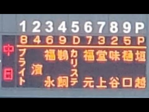 20230820【中日ﾄﾞﾗｺﾞﾝｽﾞ2軍】ｽﾀﾒﾝ発表！　期待の若竜が続々、先発は垣越建伸@由宇球場［ｳｴｽﾀﾝ･ﾘｰｸﾞ 2軍戦］広島東洋ｶｰﾌﾟ由宇練習場
