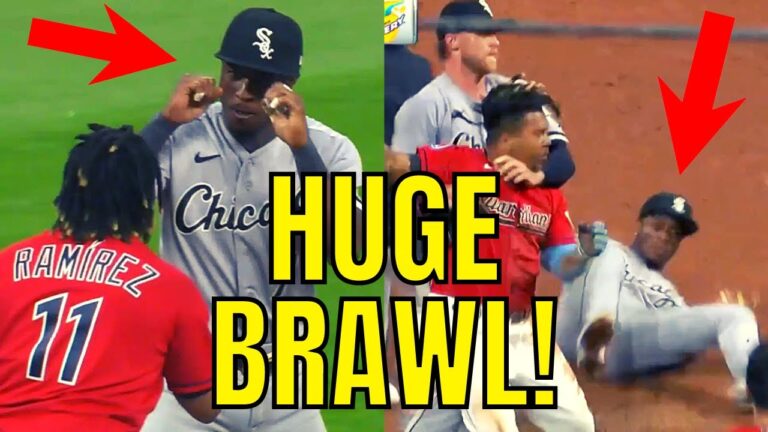 ガーディアンズ対ホワイトソックスの試合で大規模なMLB F!GHT!  | ティム・アンダーソンがホセ・ラミレスに興奮