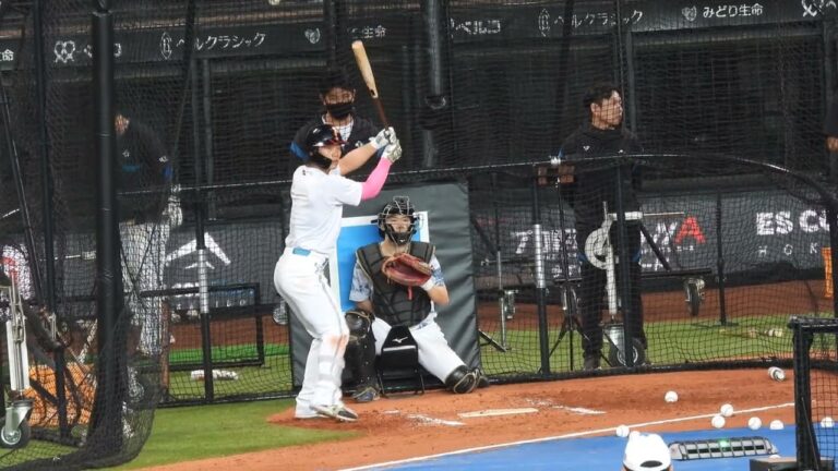 20230514【福田光輝】母の日のバッティング練習