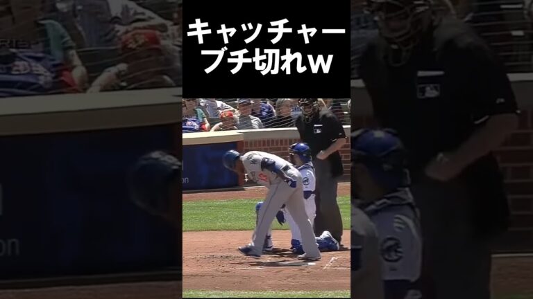 打者「バット近くに置いて邪魔したろwww」 #shorts #MLB