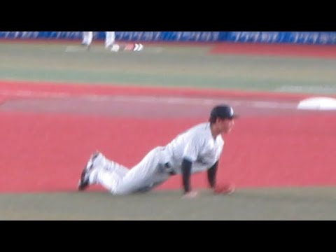【熱盛確定】2023/08/22 千葉ロッテマリーンズ　茶谷健太　ライナー性のあたりを超ファインプレー！スタンド沸く
