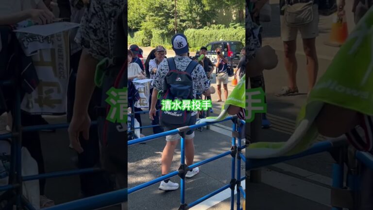 清水昇投手の試合前サイン