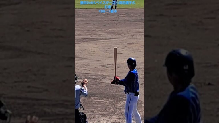 横浜DeNAベイスターズ小深田選手の打席の様子