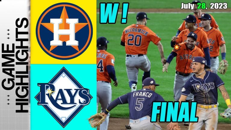 ヒューストン・アストロズ vs タンパベイ・レイズ フルゲーム 2023年7月28日 |  MLB ハイライト 2023