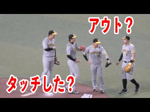 みんなからタッチしたん？と聞かれる中野拓夢選手
