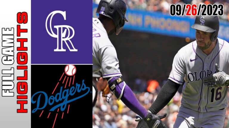 コロラド・ロッキーズ vs ロサンゼルス・ドジャースの全試合ハイライト  [TODAY] 2023 年 9 月 26 日