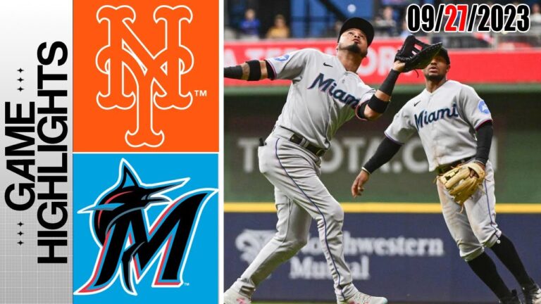 ニューヨーク・メッツ対マイアミ・マーリンズの試合ハイライト  [TODAY] 2023年9月27日