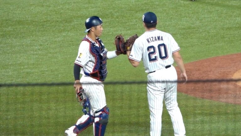 木澤尚文＆古賀雄大のヤンスワバッテリーが締める！勝利の瞬間ハイタッチ 東京ヤクルトスワローズvs広島東洋カープ 2023/09/13