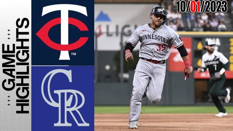 コロラド・ロッキーズ vs ミネソタ・ツインズの試合ハイライト  [TODAY] 2023 年 10 月 1 日
