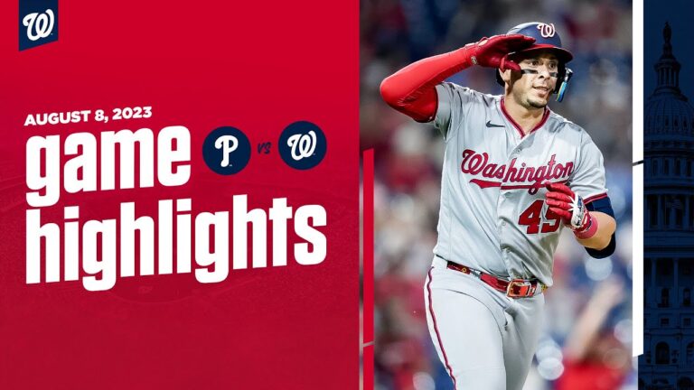 フィリーズ対ナショナルズ第 2 戦ハイライト (8/8/23) |  MLB ハイライト