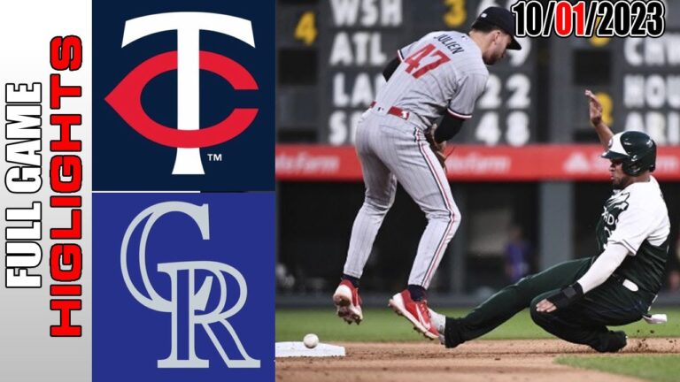 コロラド・ロッキーズ vs ミネソタ・ツインズの全試合ハイライト  [TODAY] 2023 年 10 月 1 日