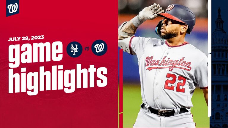 ナショナルズ対メッツの試合ハイライト (7/29/23) |  MLB ハイライト